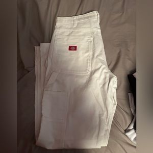 White Dickies Carpenter Pants
